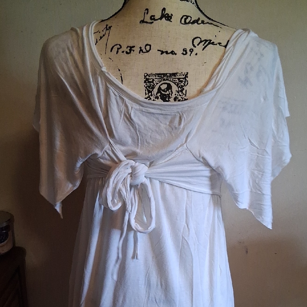 ZARA EVENING COLLECTION Floral Fantasy Graphic White Top Medium - Picture 7 of 10